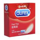 杜蕾斯 天然胶乳橡胶避孕套 52.5mm*3只/盒