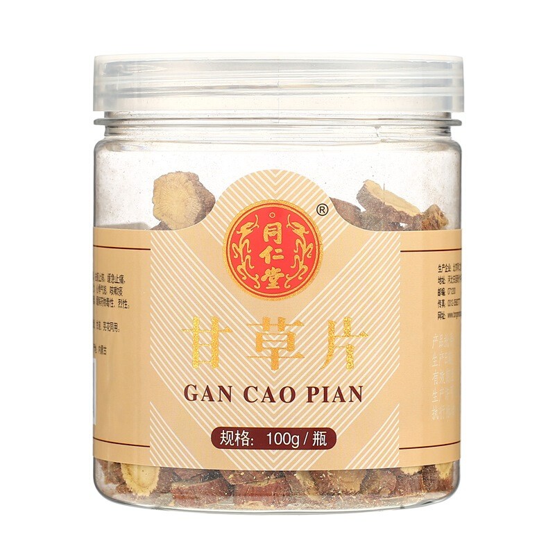 同仁堂 甘草片 100g/瓶_北京同仁堂网上商城