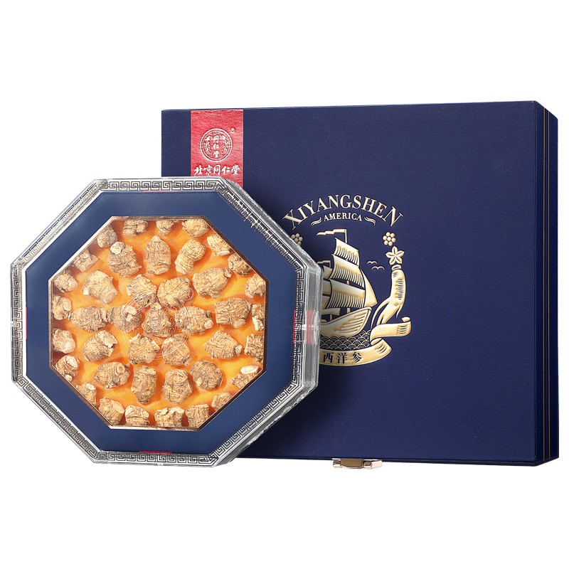 北京同仁堂（TRT）西洋参段 美国进口花旗参 礼盒装 70g/盒_北京同仁堂网上商城