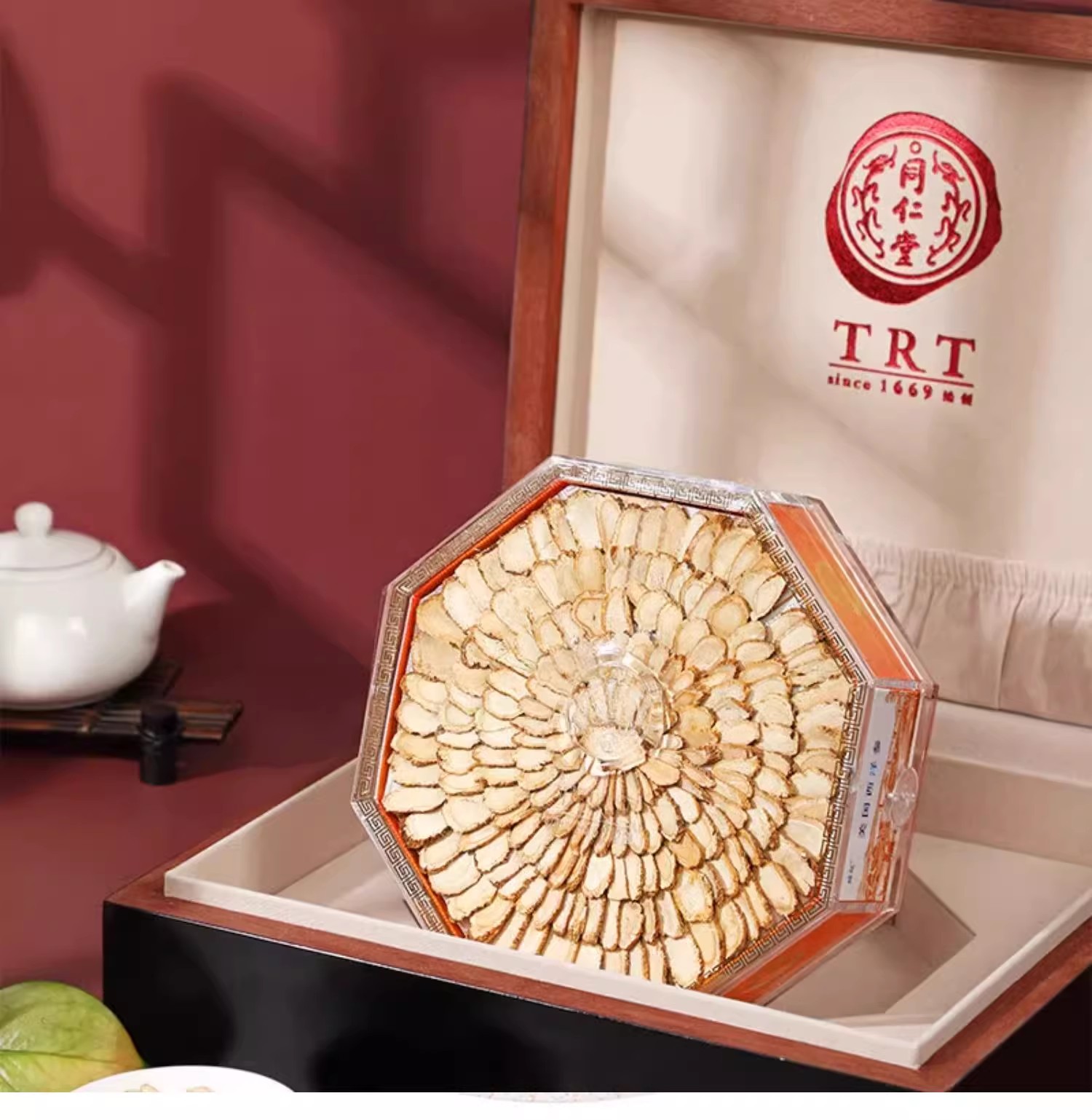 北京同仁堂西洋参 参片100g 西洋参官方旗舰店礼盒正品_北京同仁堂网上商城