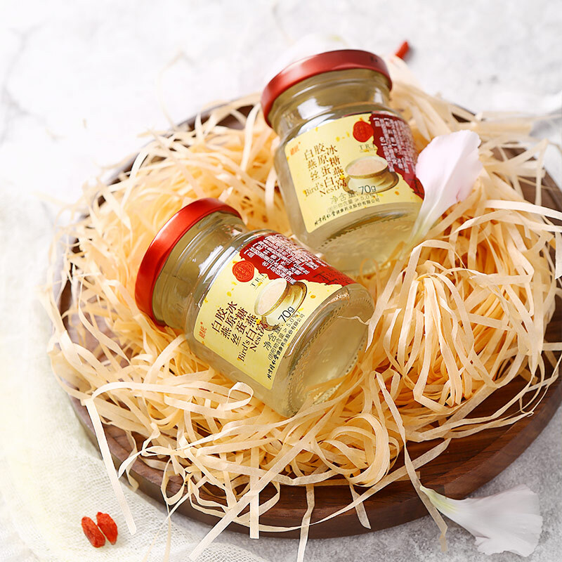 同仁堂 总统牌白燕丝胶原蛋白冰糖燕窝 70g/瓶*6瓶_北京同仁堂网上商城