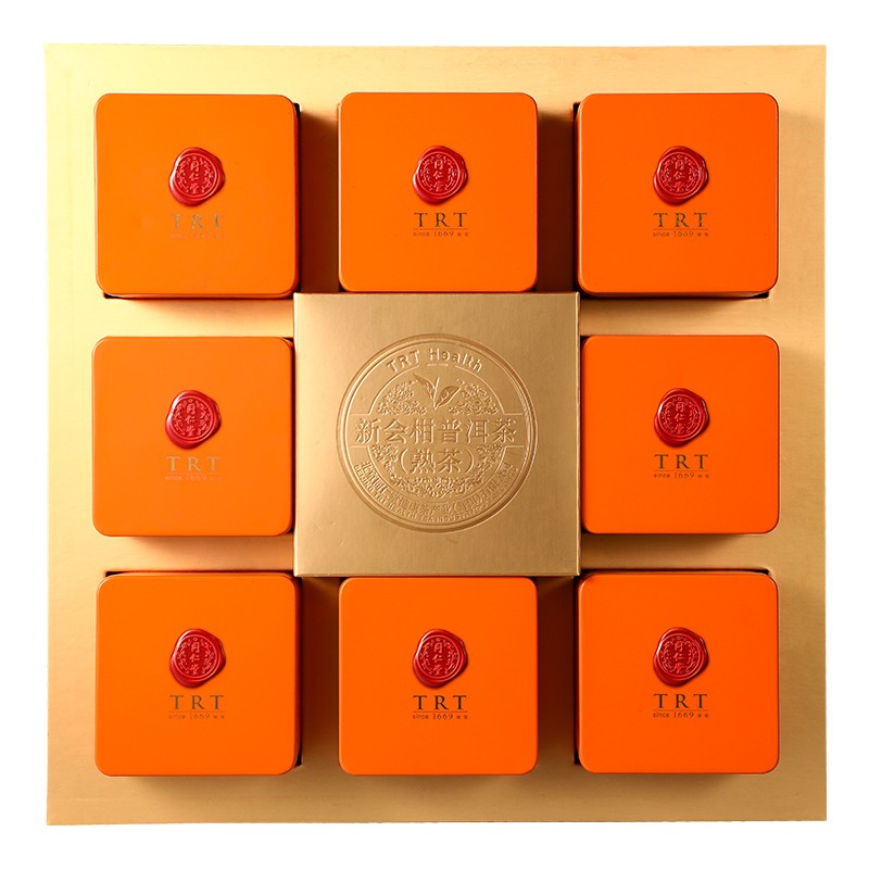 同仁堂 新会柑普洱茶(熟茶) 300g(37.5g*8)/盒 _北京同仁堂网上商城