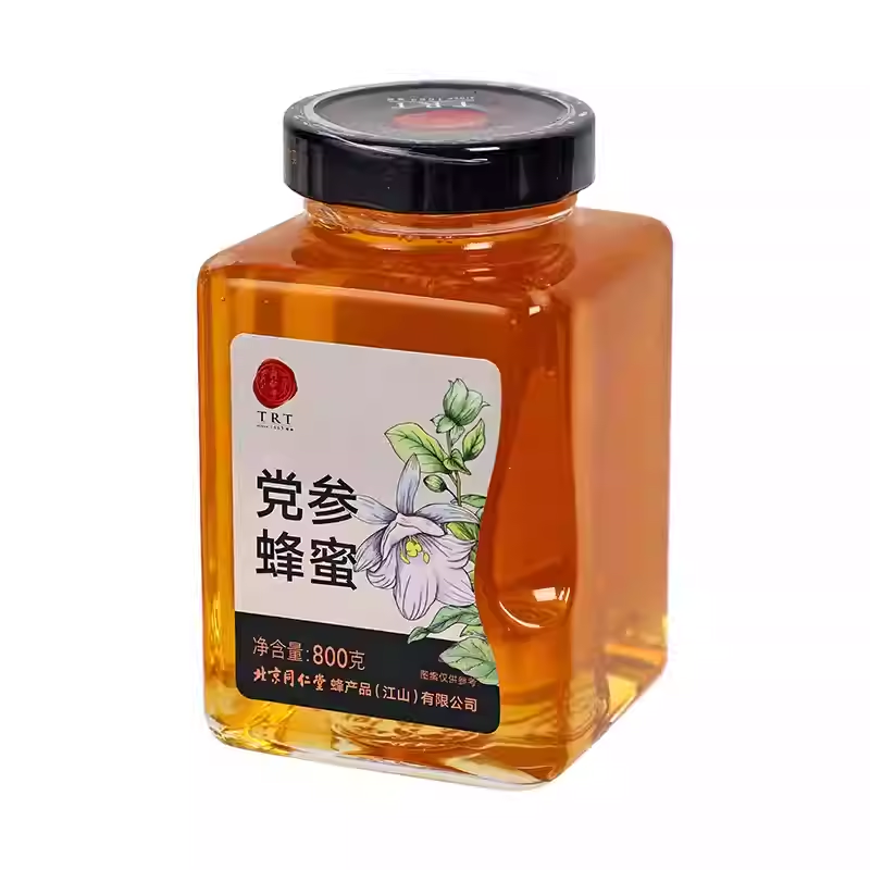 北京同仁堂党参蜂蜜800g玻瓶单花蜜瓶装官方旗舰店正品蜂蜜非天然_北京同仁堂网上商城