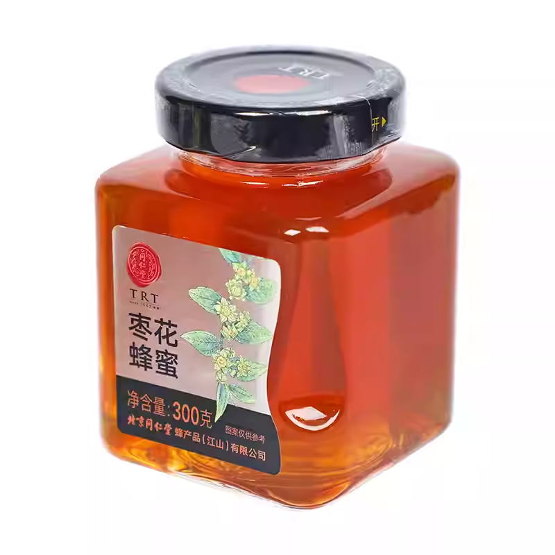 北京同仁堂枣花蜂蜜300g玻瓶单花蜜冲饮正品官方旗舰店蜂蜜非天然_北京同仁堂网上商城