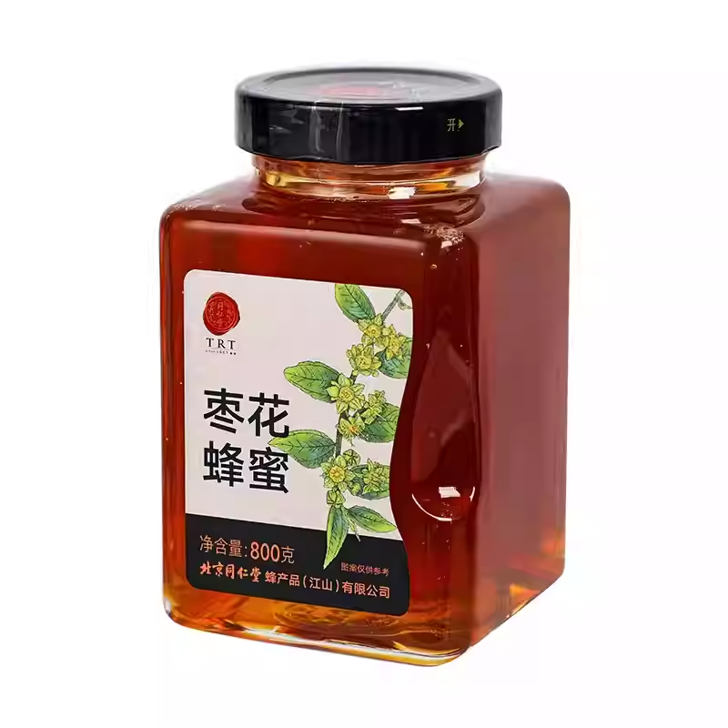 北京同仁堂枣花蜂蜜800g枣花蜜单花蜜品质玻瓶装冲饮品正品非天然_北京同仁堂网上商城