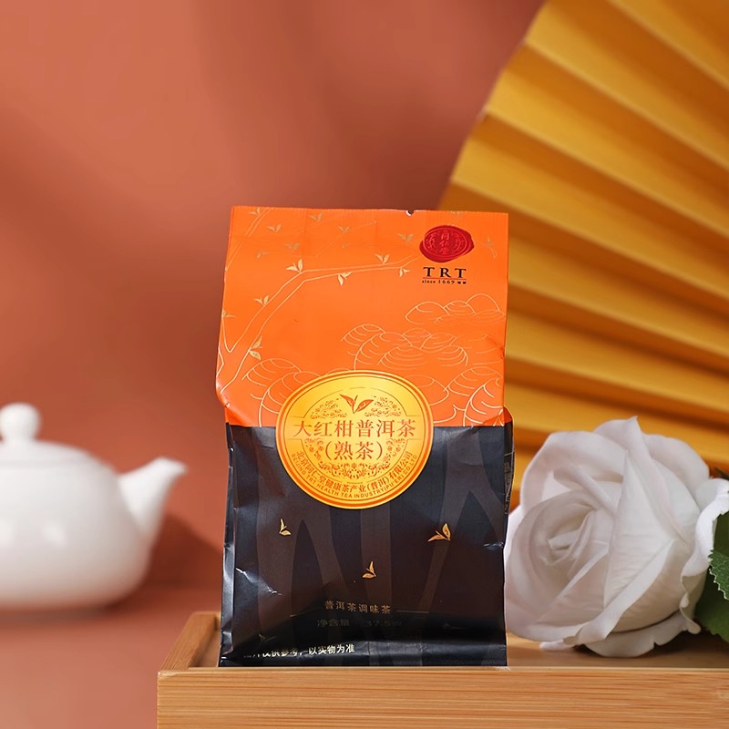 北京同仁堂大红柑普洱茶(熟茶)375克(37.5克*10)高端茶礼盒礼品_北京同仁堂网上商城