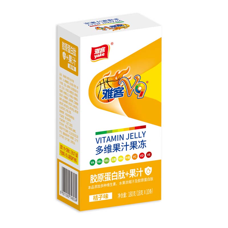 多维果汁果冻（桔子味）180克（18克*10条）_北京同仁堂网上商城