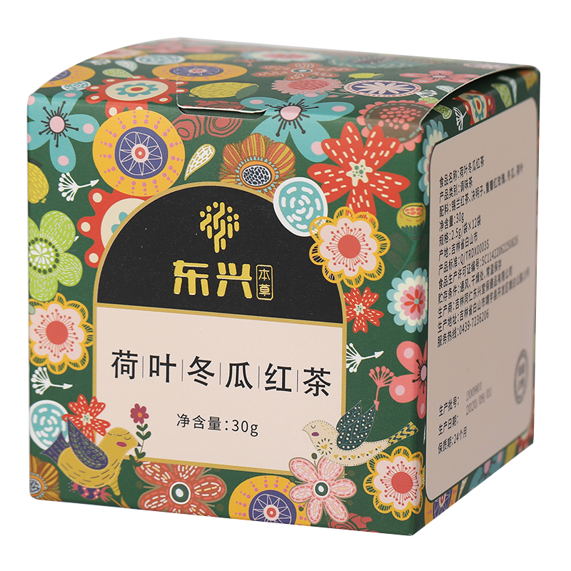 东兴本草 荷叶冬瓜红茶 2.5g*12袋/盒_北京同仁堂网上商城