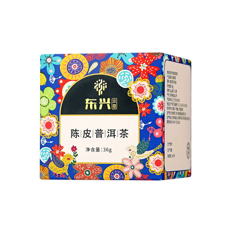 东兴本草 陈皮普洱茶 3g*12袋/盒_北京同仁堂网上商城