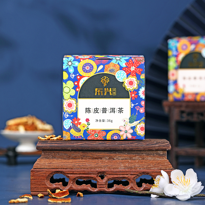 东兴本草 陈皮普洱茶 3g*12袋/盒_北京同仁堂网上商城