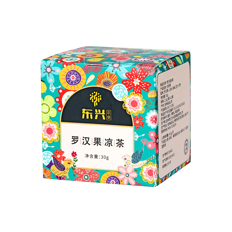 东兴本草 罗汉果凉茶 2.5g*12袋/盒-同仁堂官方商城