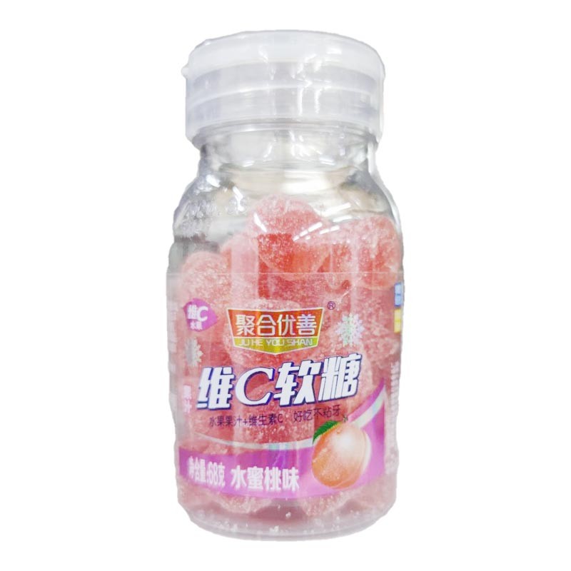 果汁维C软糖—水蜜桃味  68g/瓶_同仁堂网上药店