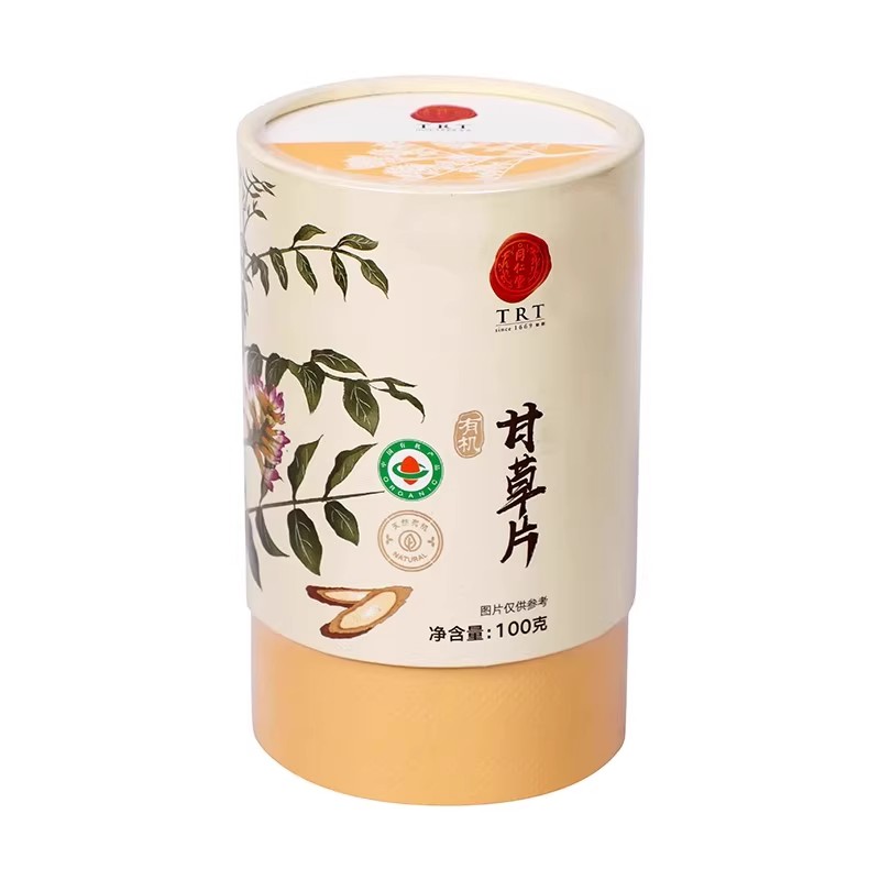 北京同仁堂甘草片100克/盒(有机)甘肃甘草官方旗舰店正品冲泡煲汤_北京同仁堂网上商城