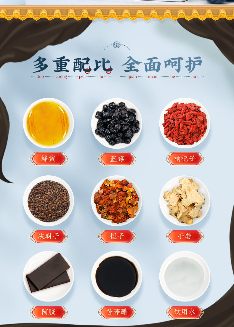 同仁堂 蓝莓决明子膏 150g/瓶 3