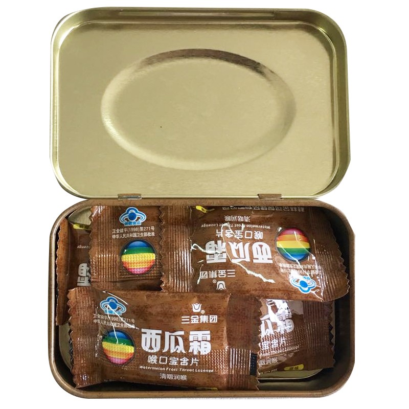 三金 西瓜霜喉口宝含片（原味） 1.8g*16片/盒3